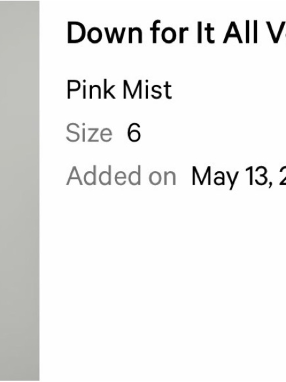 Lululemon Down for It All Vest
Pink Mist Size 6 - Picture 2 of 5